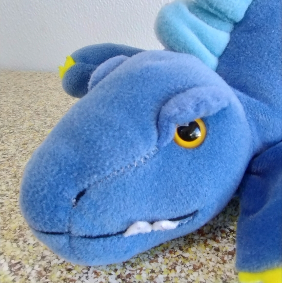 ∆VTG Plush Creations Inc Blue Dinosaur Hand Puppet Full Body Glove - Picture 3 of 16